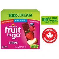 SunRype Fruit to Go 100% Fruit Snack Pack, 24 x 14 g