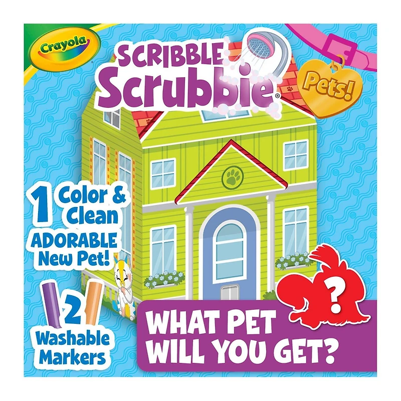Crayola Scribble Scrubbie Mystery Pet Playhouse, Mystery Pet with House