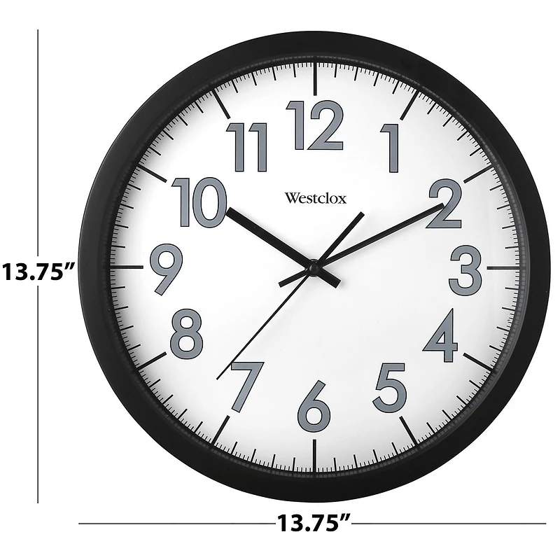 Westclox 13.75" Office Commercial Wall Clock 32067CN