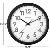 Westclox 13.75" Office Commercial Wall Clock 32067CN