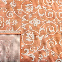 SAFAVIEH Courtyard Nanda Floral Outdoor Area Rug