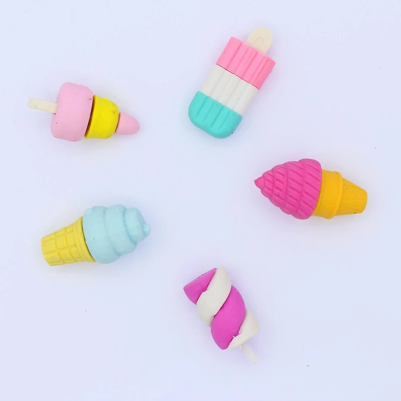 U Style Mini Erasers, 5 Pack, Sweet Treat