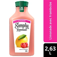 Simply Limonade Framboise Handle Free Bottle, 2.63 Liters