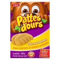 Bear Paws Banana Bread Cookies, Dare, 240 g