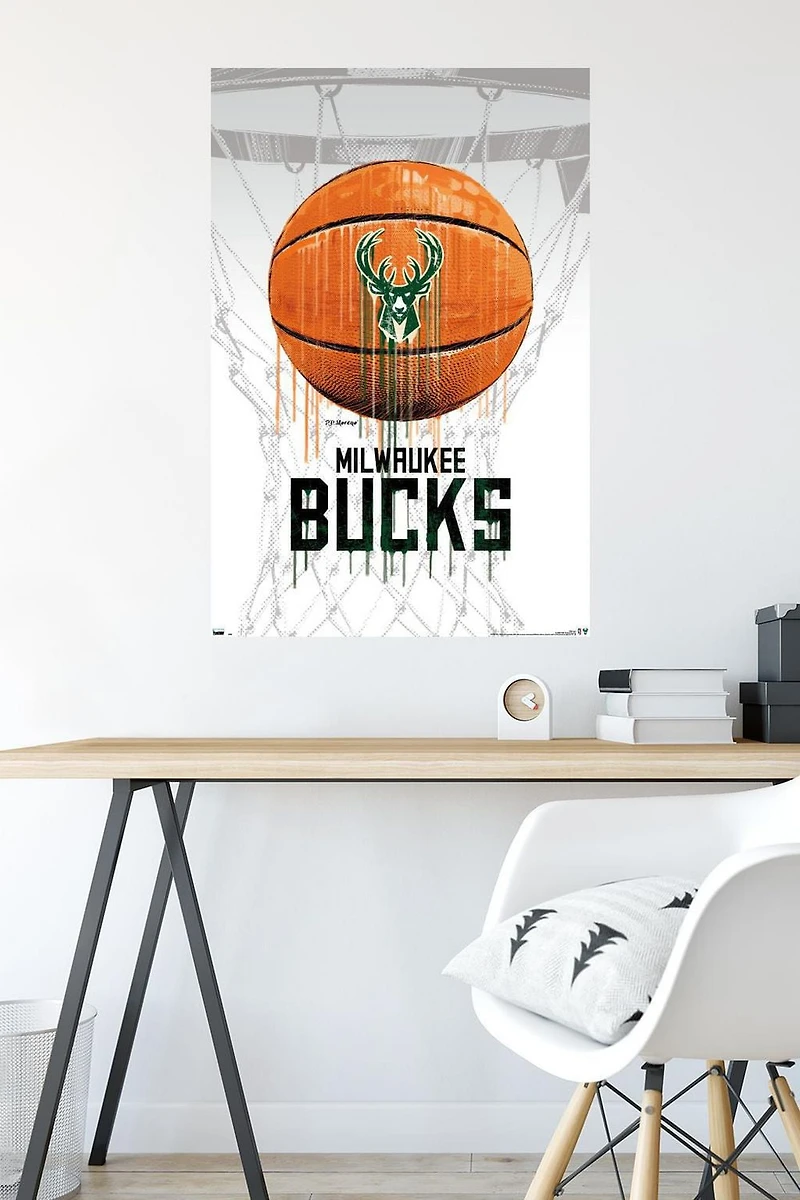NBA Milwaukee Bucks - Ballon goutte à goutte 20