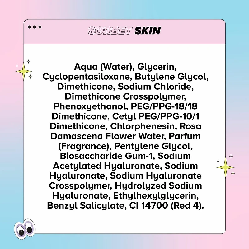 Skin Proud - Sorbet Skin - Gelee Hydratante Quotidienne, Sans Huile, 100% Vegan (50ml) Tous les jours Jelly Hydrater