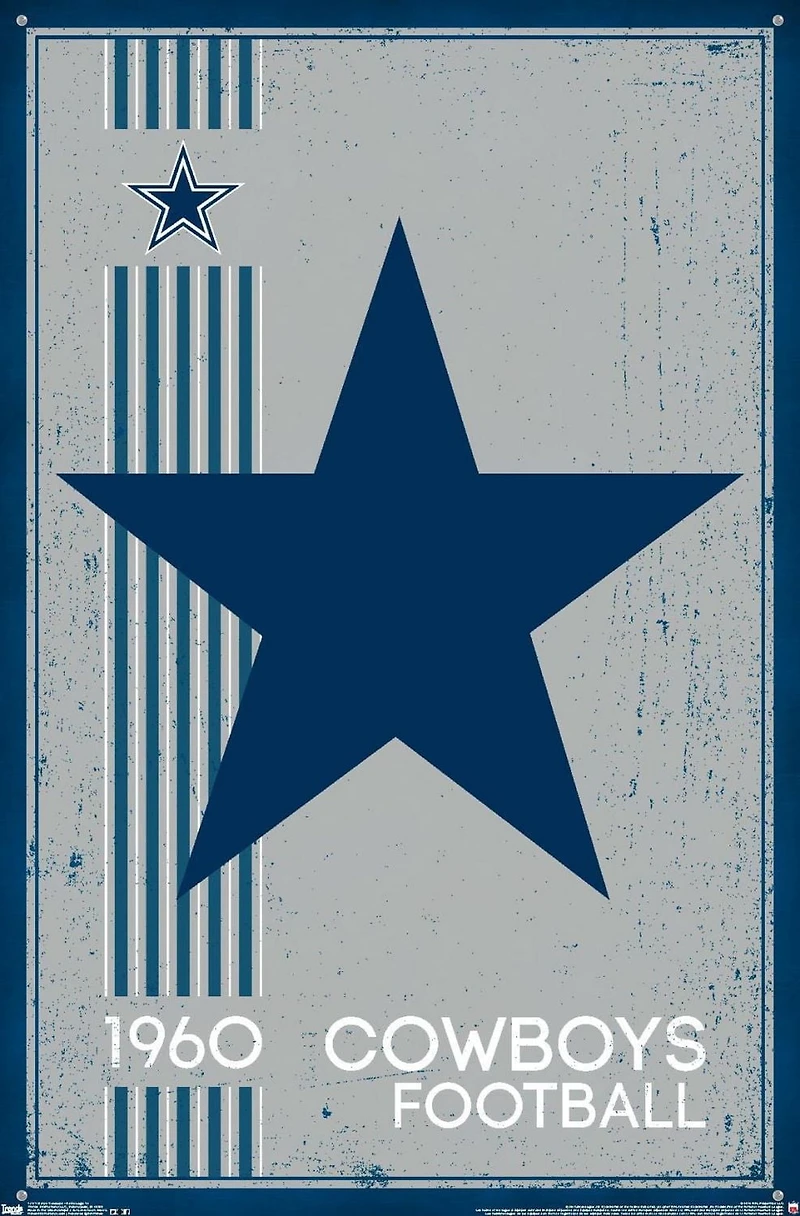 NFL Dallas Cowboys - Retro Logo 14 Wall Poster