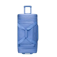 iFLY 30" Drop-Bottom Rolling Duffel – Large Travel Bag with Wheels, Frost Blue