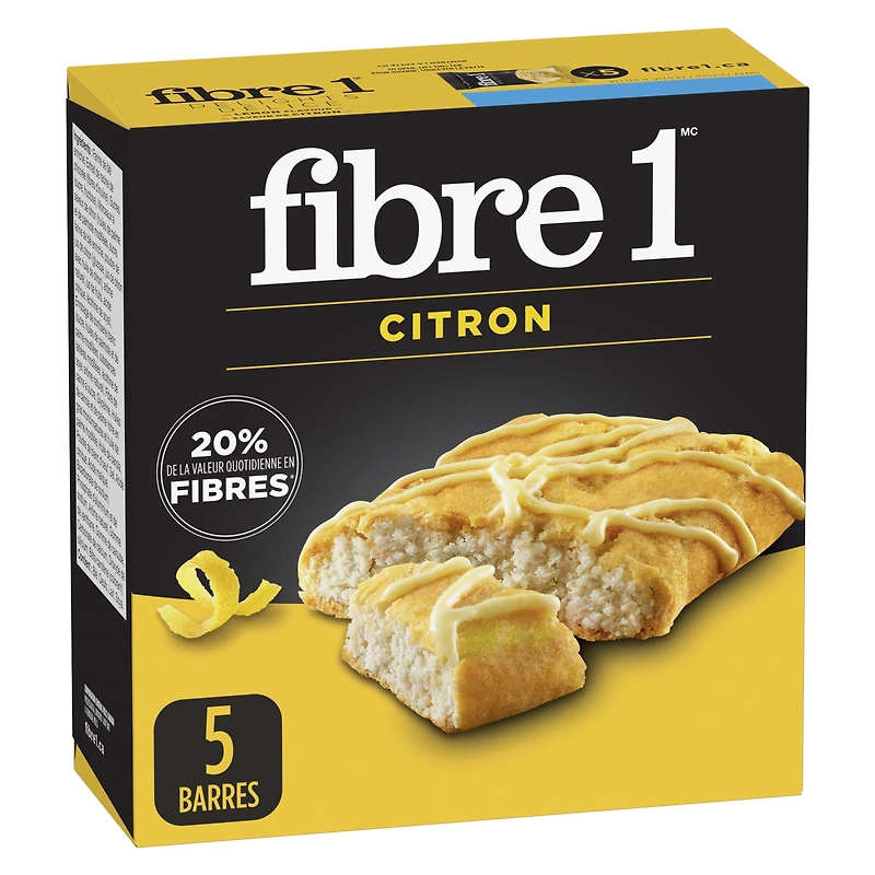 Fibre 1MC Délice - Saveur de citron Barres