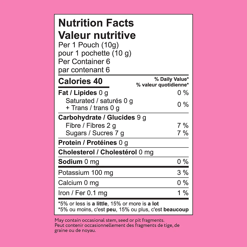 That's it. Organic Apple Strawberry Crunchables 6ct 10g