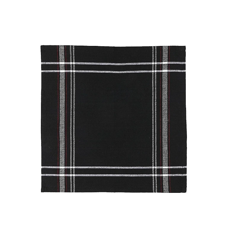 Serviette Frontalière Française (Ensemble De 4) (Noir)