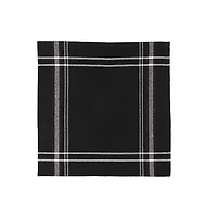 Serviette Frontalière Française (Ensemble De 4) (Noir)