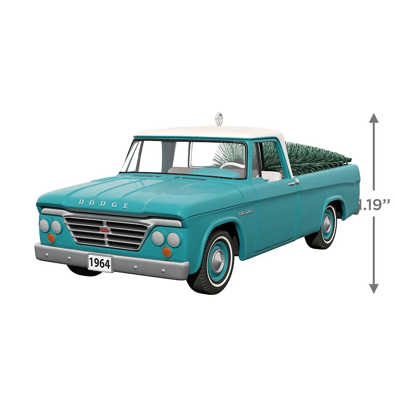 Décoration de Noël, Keepsake de Hallmark (Dodge D-100 1964, Camionnettes américaines, 2024, en métal)