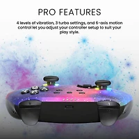 Manette sans fil Surge Pro pour Nintendo Switch, Switch 2, PC Windows, Steam Deck, Android et iOS – Édition Supernova