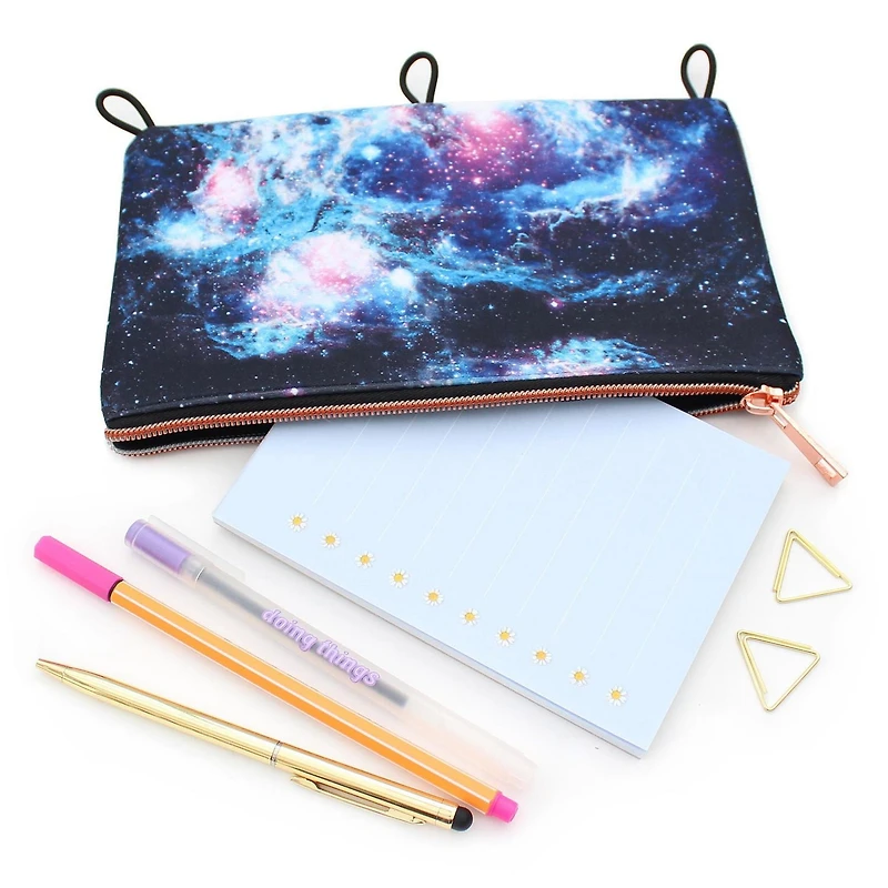 Pen+Gear 3 Loop EVA Galaxy Binder Pencil Pouch