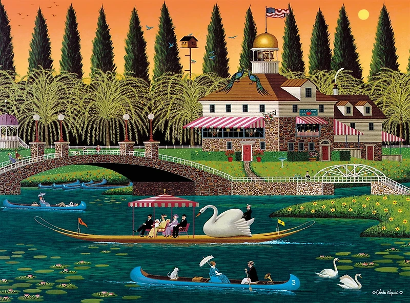 Buffalo Games Pleasant Sunday 1000-Piece Interlocking Jigsaw Puzzle for Adults Ages 14-99 Years