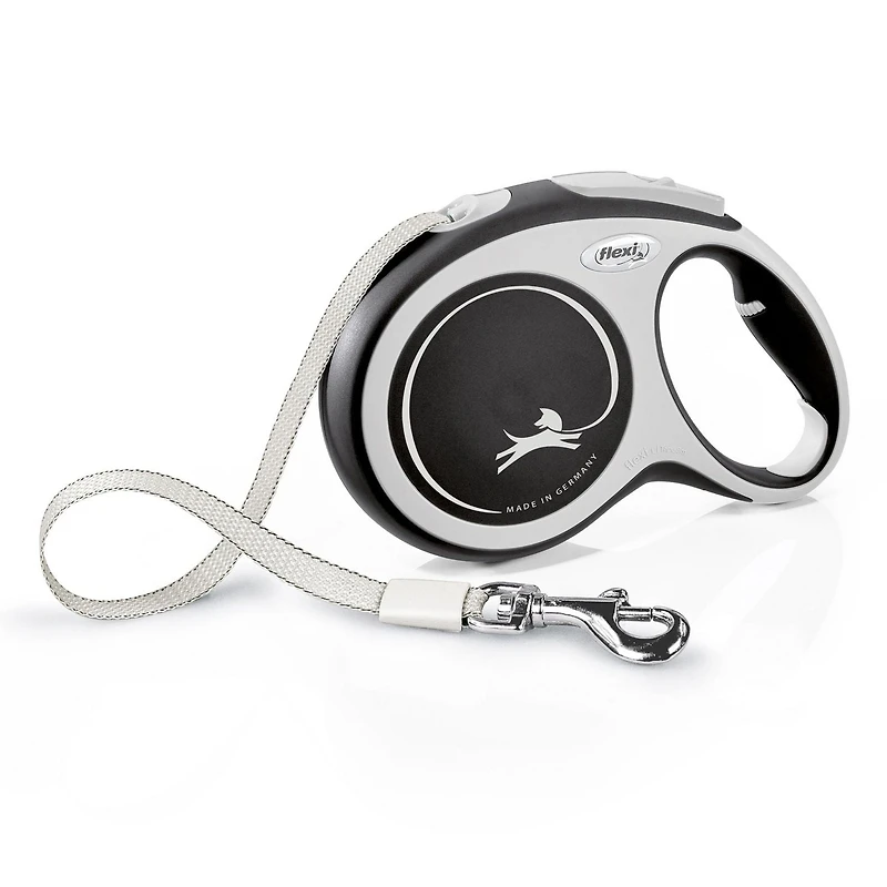 Flexi New Comfort Large 8m Black Tape Retractable Dog Leash