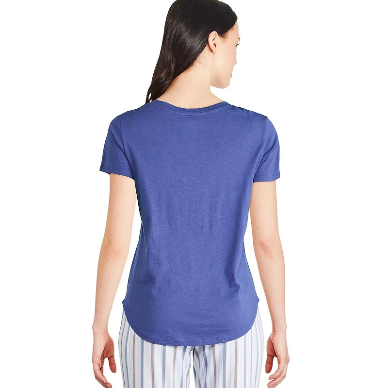 T-shirt de nuit avec encolure en V George pour femmes