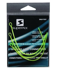 Superfly TBL-30-18 Braided Leader Loops Connectors Chartreuse (034521), Superfly's 30-pound braided loop connectors