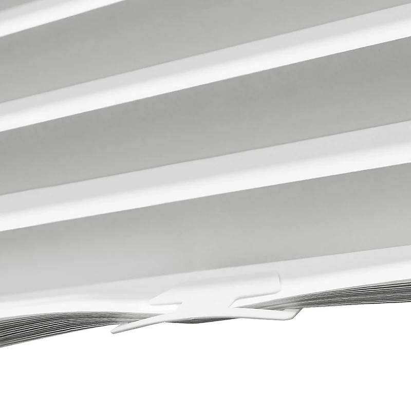 Stores en papier plissé sans cordon Mainstays, blanc, 91 cm x 183 cm, paquet de 3