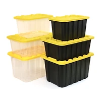 Tuff StoreTM 70L (18.5 gal.), Heavy Duty - Safety Yellow & Carbon Black