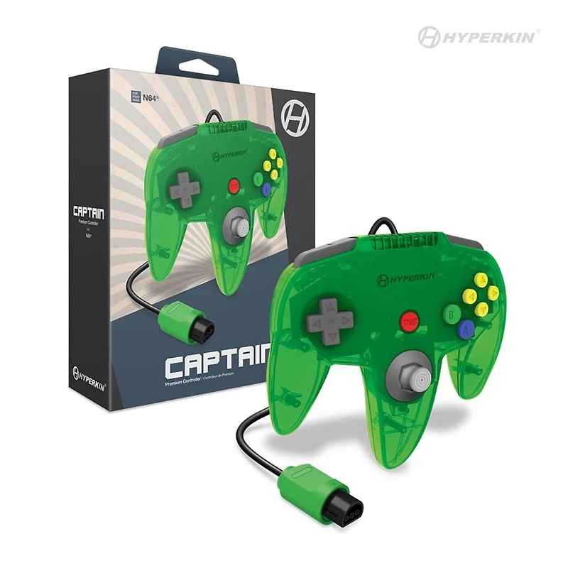 Hyperkin Captain Premium Controller for N64® (Lime Green)