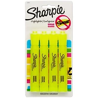Surligneurs à réservoir Sharpie, pointe biseautée, jaune 4 pièces