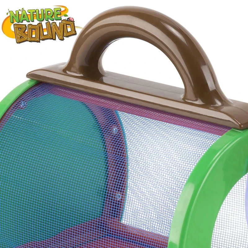 Nature Bound Toys Critter Cage Bug Catcher and Habitat Kit, Insect Netting, and Activity Booklet, Green, for Kids, 8.5" x 5.75" x 8", Indoor and Outdoor Use