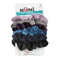 6 Pack Velour Scrunchie, Scrunchie
