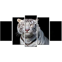 Design Art Superbe Tigre Du Bengale Blanc Art Sur Toile