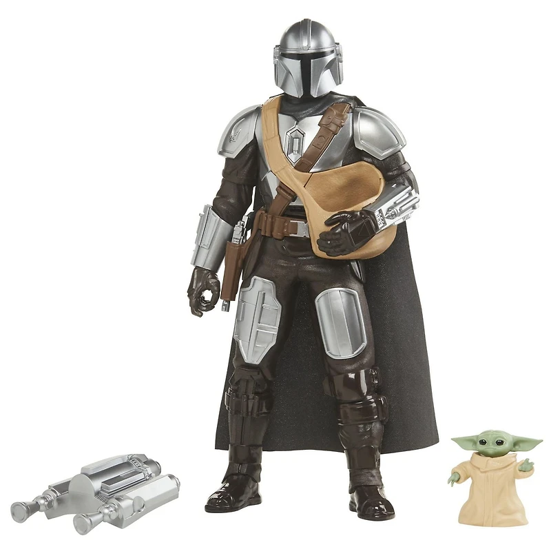 Star Wars Galactic Action The Mandalorian & Grogu, figurines électroniques interactives de 30 cm