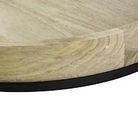 Better Homes & Gardens Plateau en bois clair et métal