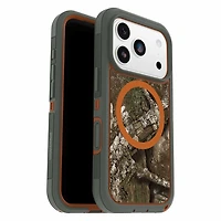 OtterBox Étui Defender Pro XT Clear MagSafe avec Contrôle de la CaméraRealtree Apx (Vert) pour iPhone 17 Pro