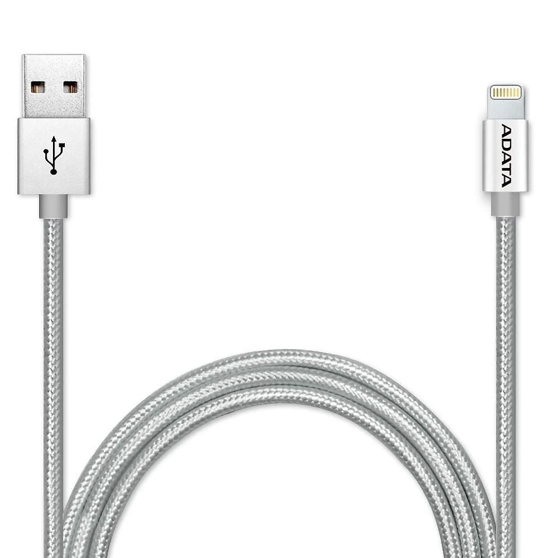 ADATA Le câble Lightning Sync & Charge argent
