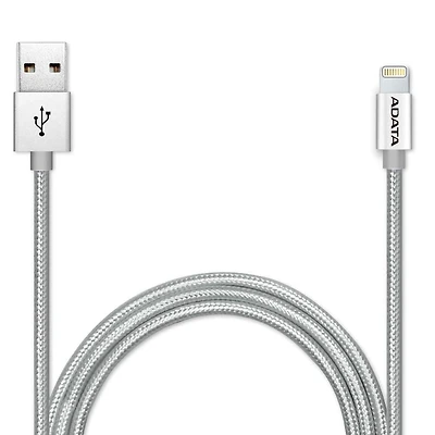 ADATA Le câble Lightning Sync & Charge argent