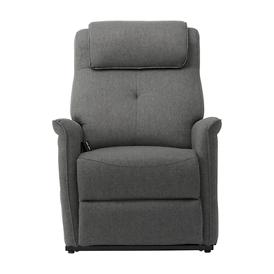 Fauteuil inclinable électrique rembourré Ashley de CorLiving pour adultes avec coussin de tête supplémentaire!