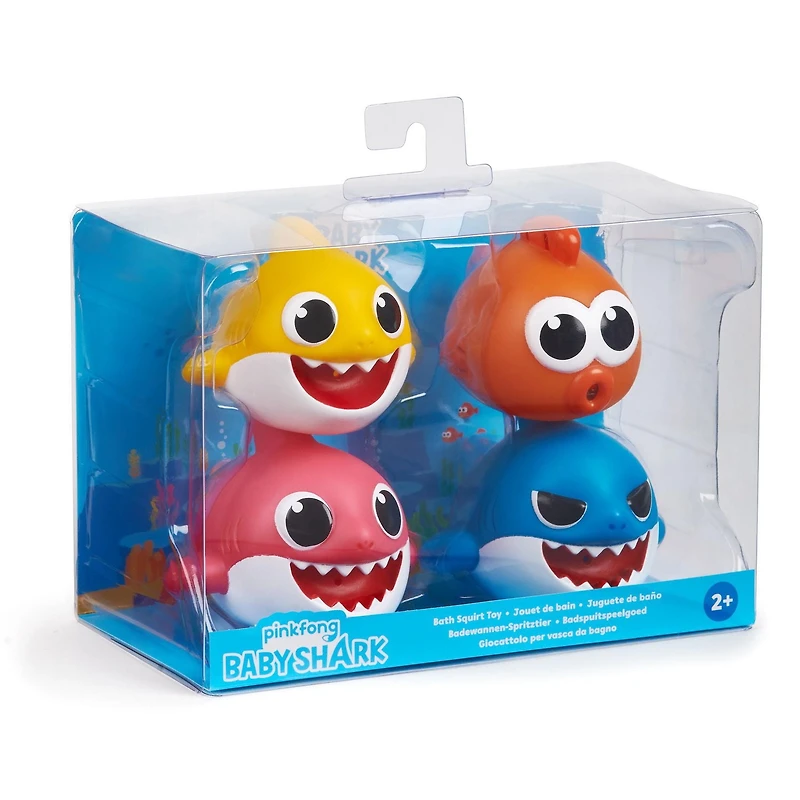 Pinkfong - jouet arroseur de bain - Bébé requin - 4 pack - Par WowWee