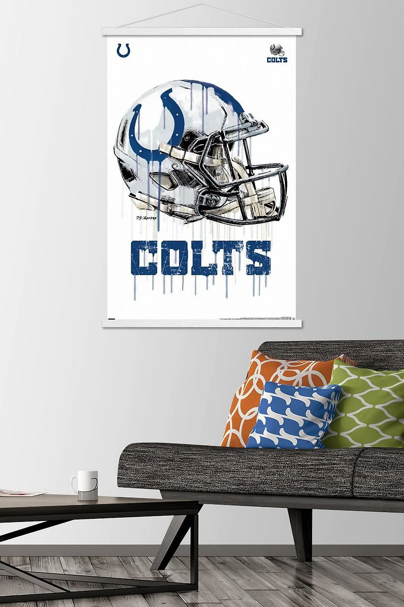 NFL Indianapolis Colts - Drip Helmet 20 Wall Poster
