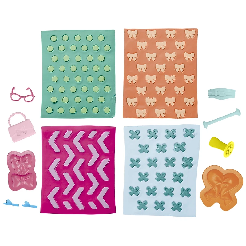 Play-Doh Barbie Perles et nœuds, recharges pour coffret de pâte à modeler
