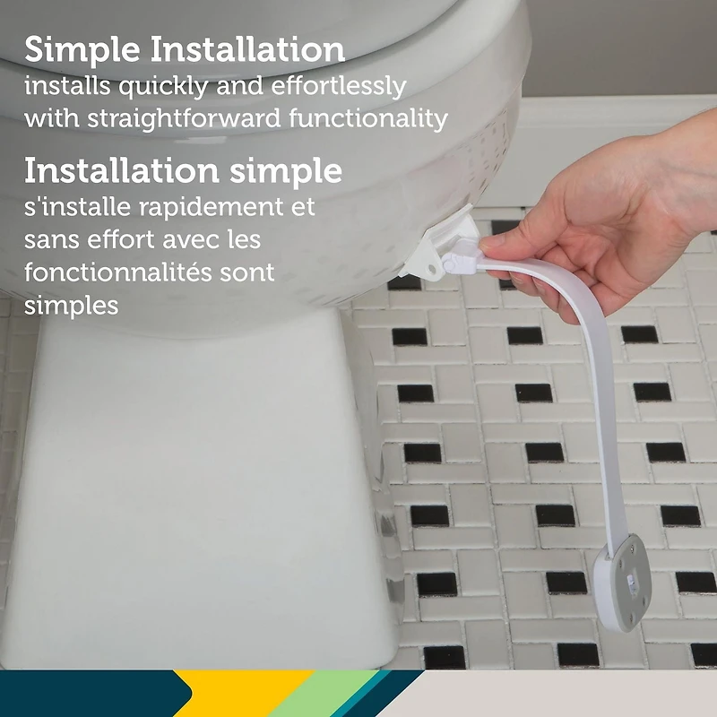 Verrou pour couvercle de toilette Outsmart™ de Safety 1st Sécurité des bébés et des enfants