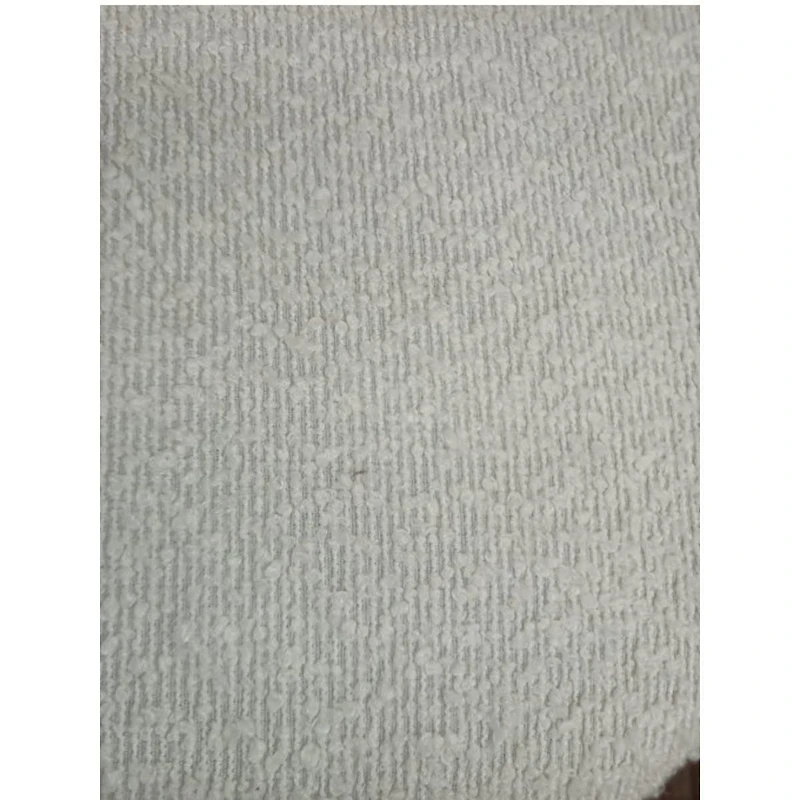 Chaise Boucle Federica II de couleur blanche -  Lot de 2
