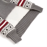 One Paw, Knitted Dog Sweater with Sherpa Lining, Moose, Water-Resistant, Multiple sizes