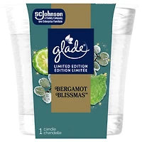 Glade® Scented Candle Air Freshener, Bergamot Blissmas™, 1-Wick Candle