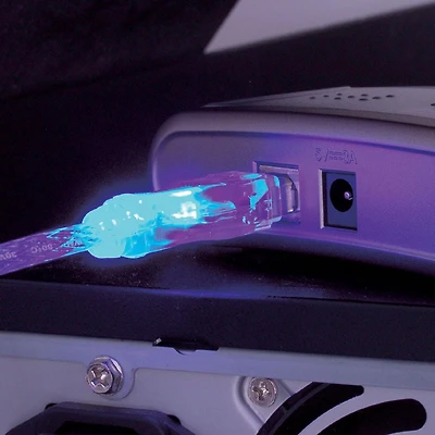 Câble lumineux USB 2 AB au détail, 10 pi