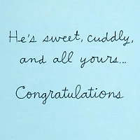 Hallmark Signature Baby Shower Card for Baby Boy (Elephant with Balloon)