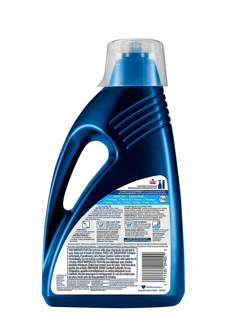 BISSELL® 2X Deep Clean & Protect Formula, Give carpets a deep-down clean
