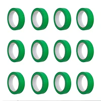 ACTION-1 Ruban de masquage vert de qualité professionnelle, paquet de 12