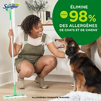 Swiffer Sweeper Pet Heavy Duty Dry Multi-Surface Cloth Refills for Floor Sweeping and Cleaning, Febreze Freshness, 20CT
