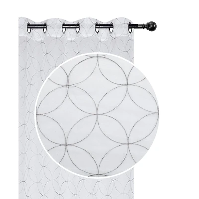 Lurex Brodé Panneau Transparent 8 W Grom (Diamond Curved) (Gray) - Set of 2