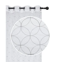 Lurex Brodé Panneau Transparent 8 W Grom (Diamond Curved) (Gray) - Set of 2